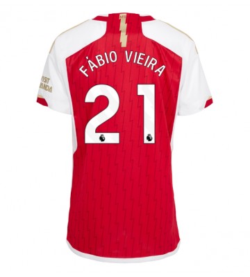 Arsenal Fabio Vieira #21 Replika Hjemmebanetrøje Dame 2023-24 Kortærmet